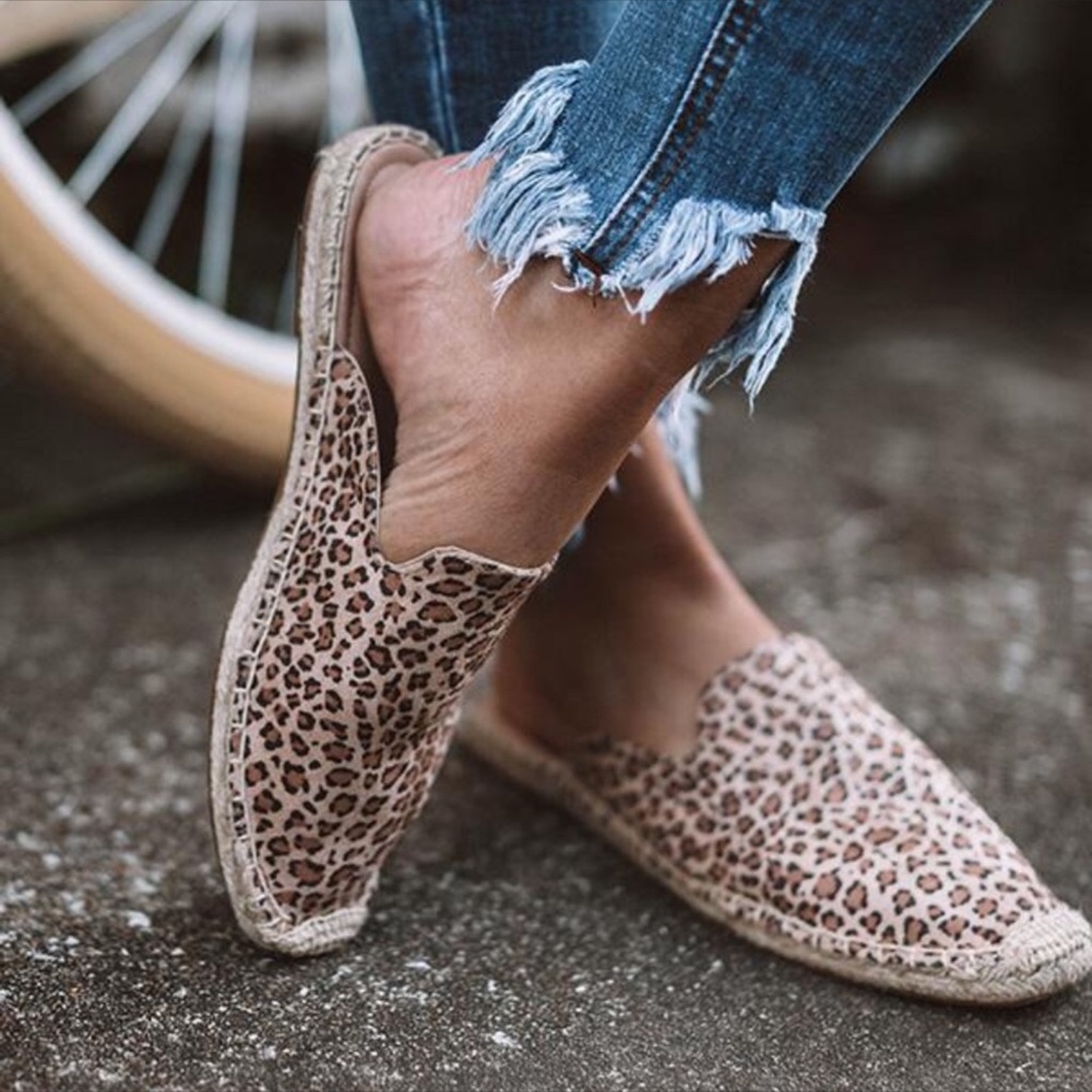 NEW! Leopard Print Flatform Espadrille Mules - Picture 4 of 4